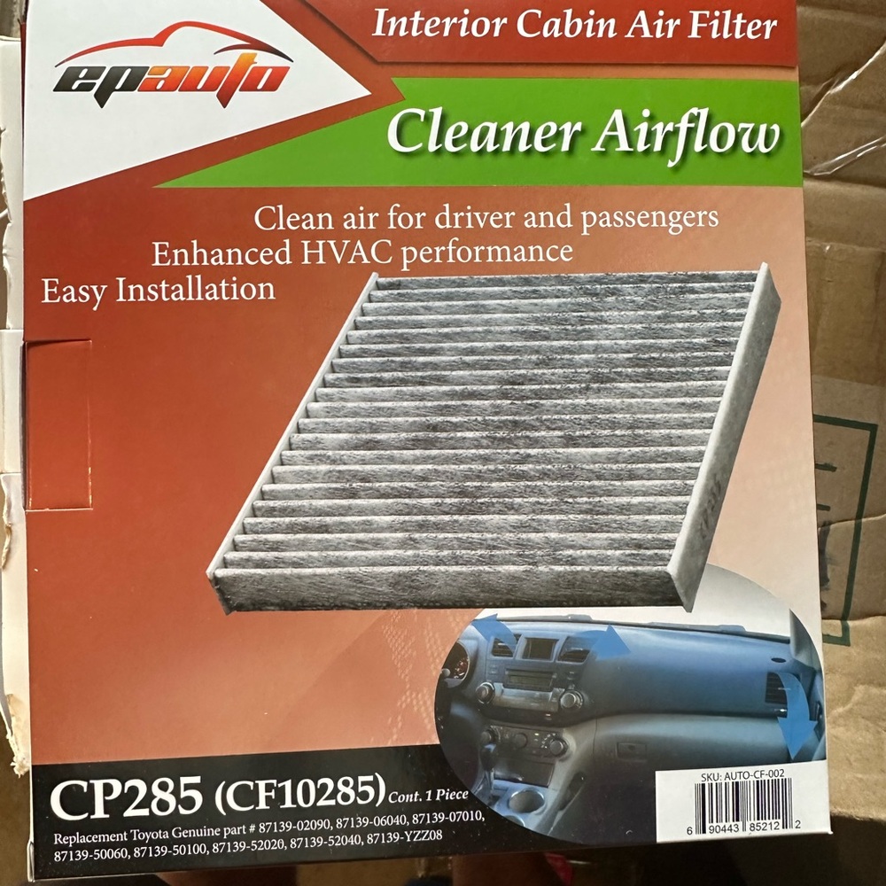 2x EPAuto CP709 (CF10709) Cabin Air Filter Replacement